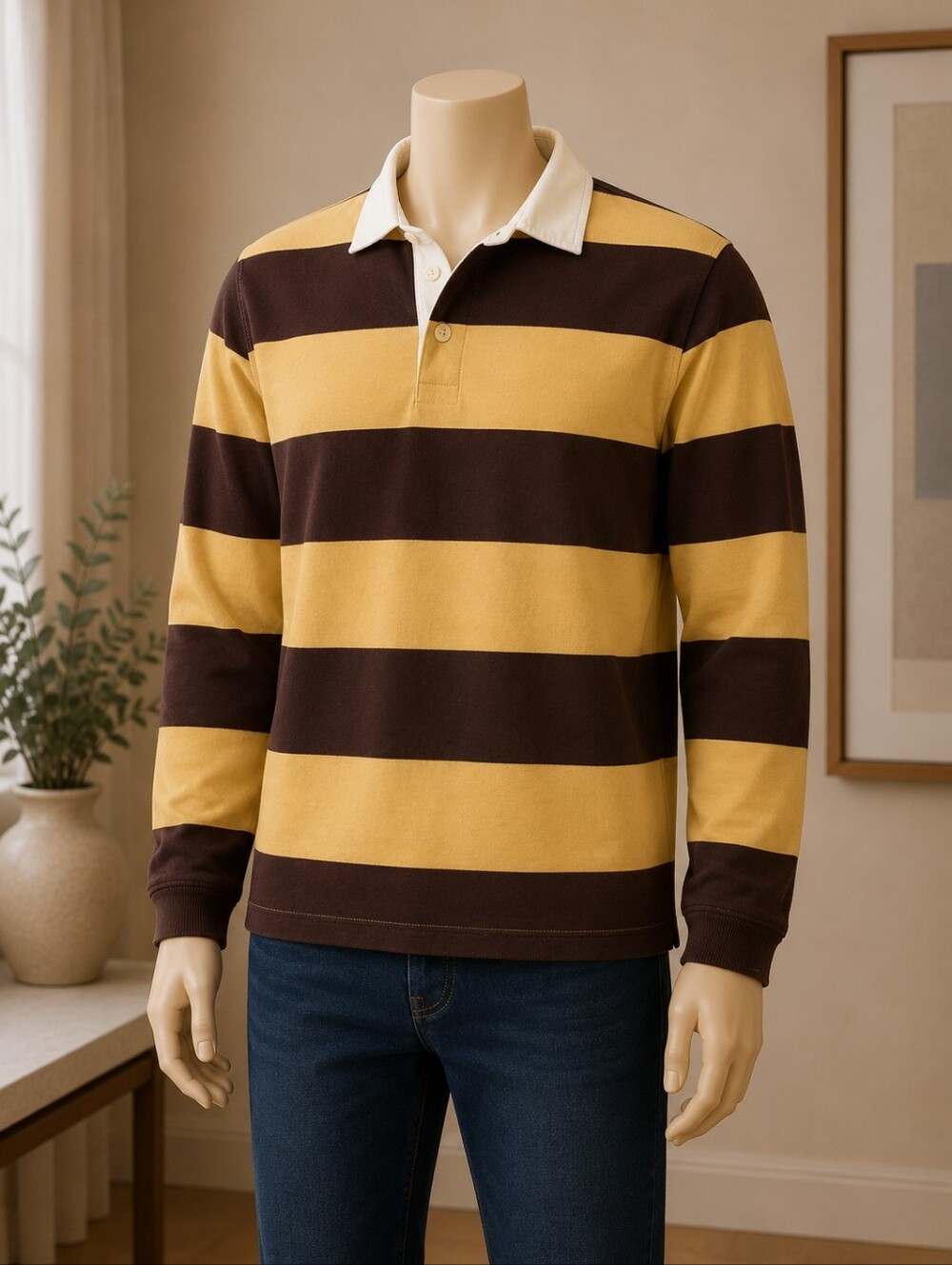 J Crew Jersey size small, long sleeve Polo Shirt